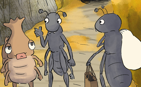 カブタロウと秋の散歩